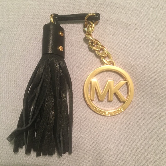 Michael Kors Accessories - SALE Michael Kors Black leather tassel purse charm